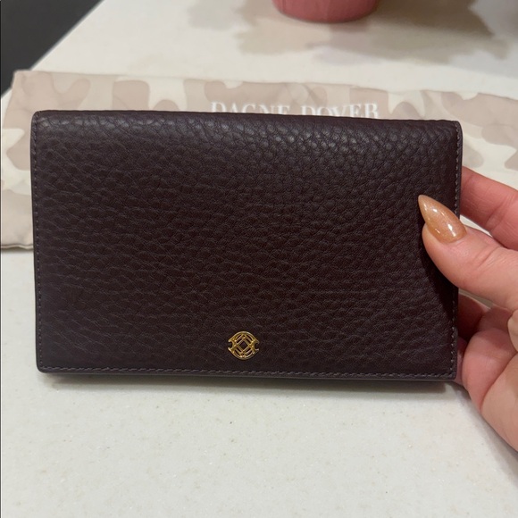 Dagne Dover Handbags - Dagne Dover Oxblood Leather Accordion Wallet